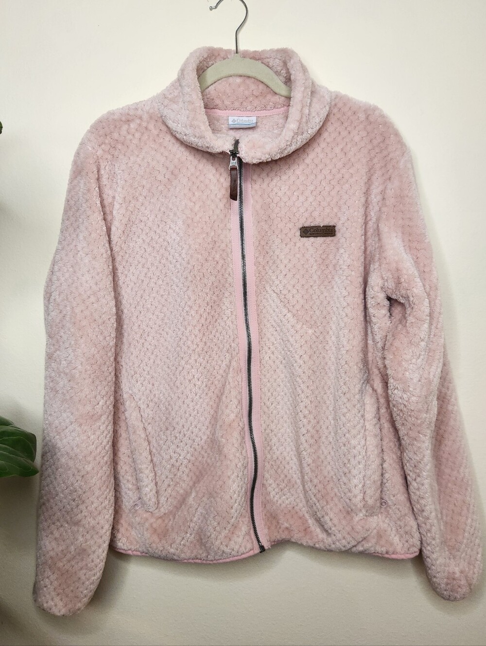 Columbia Fire Side II High-Pile Sherpa Fleece Jacket Pink XL